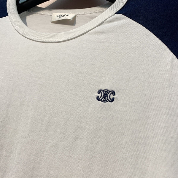 Celine 25 Sweater White Mix Black Cotton 301615