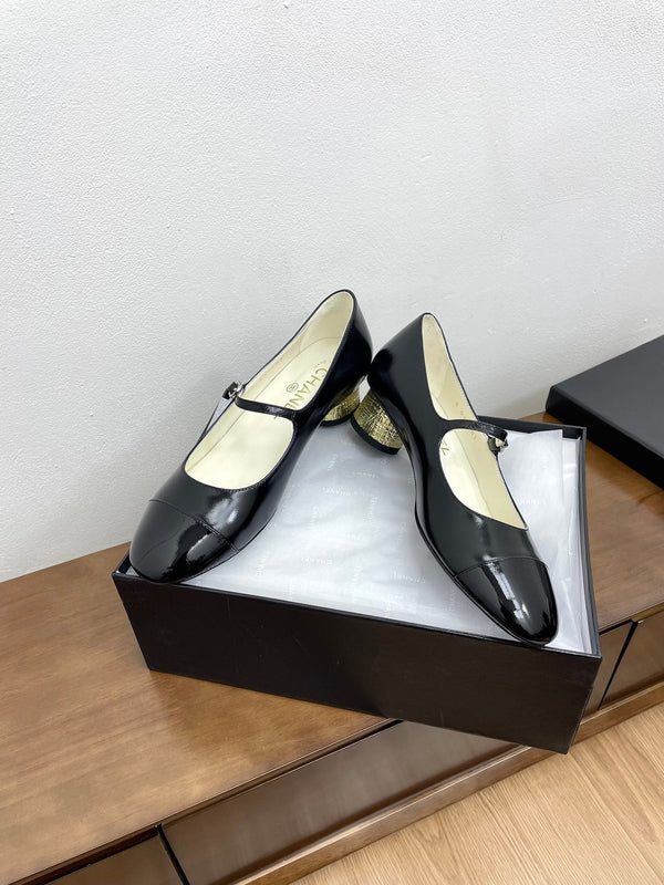 CC Mary Jane Black Cowhide