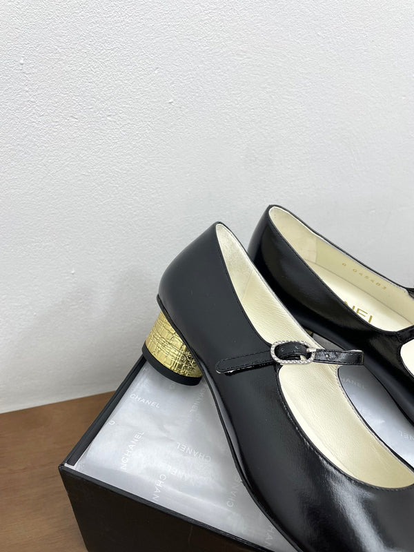 CC Mary Jane Black Cowhide