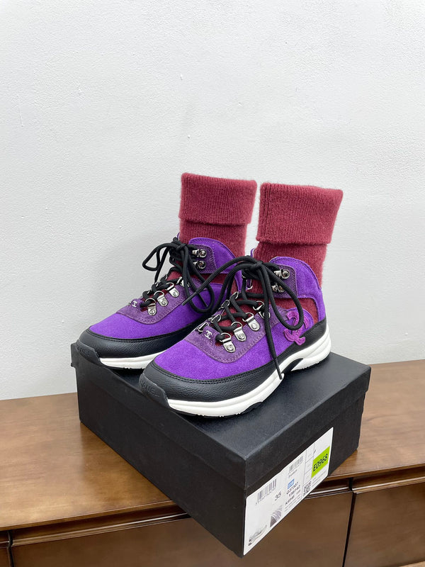 CC Sneaker 30mm Purple Red Suede And Wool