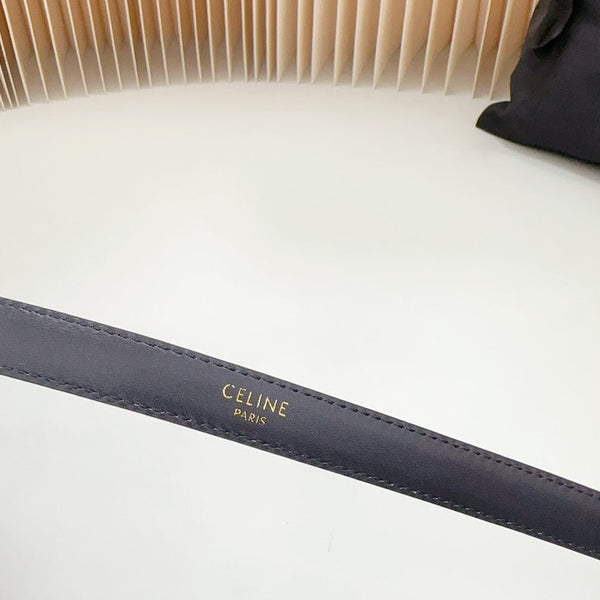 Cintura Western Piccola 18mm Pelle di Vitello Goffrata Nera Ghw