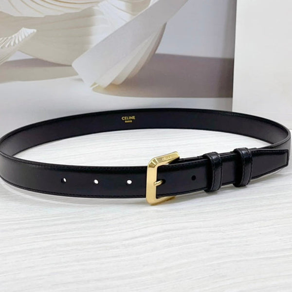 Cintura CEL Gold Western 25mm in pelle bovina nera 181040