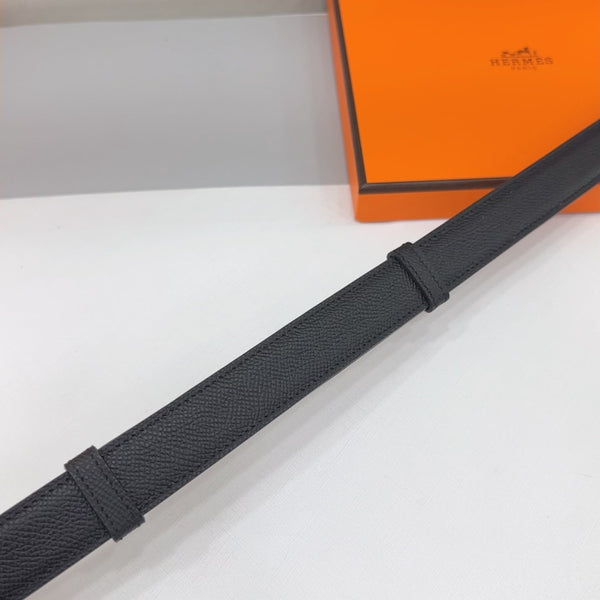 Collier De Chien Belt 30mm Black Epsom Silver Buckle