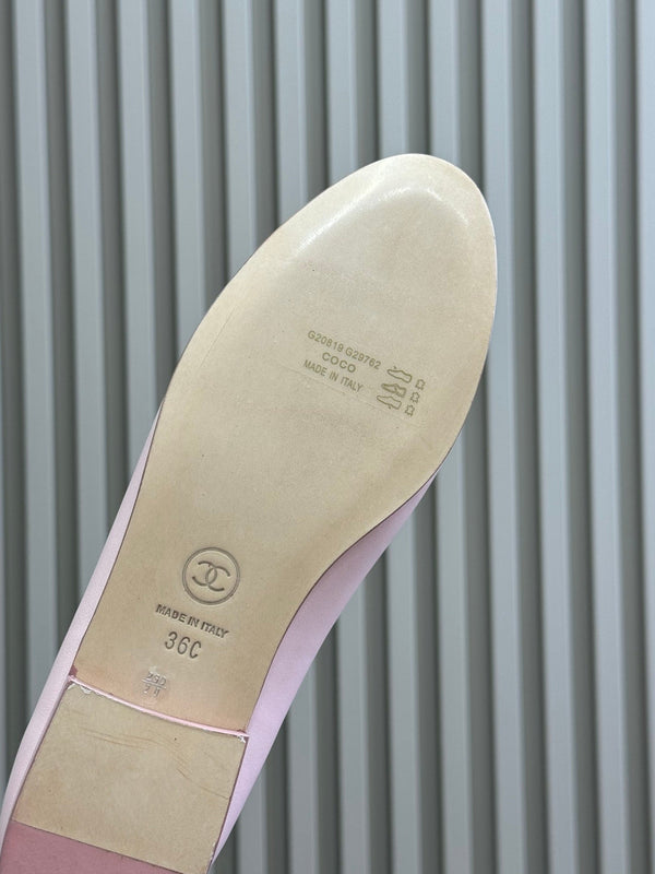 CC Classic Ballet Flats Pink Lambskin 282275