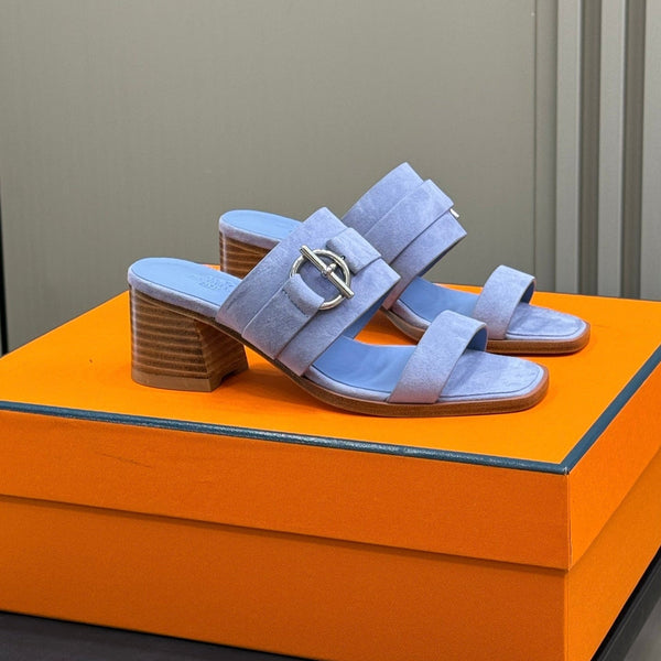 HM Kutecuh Sandals Purple Calfskin 319601