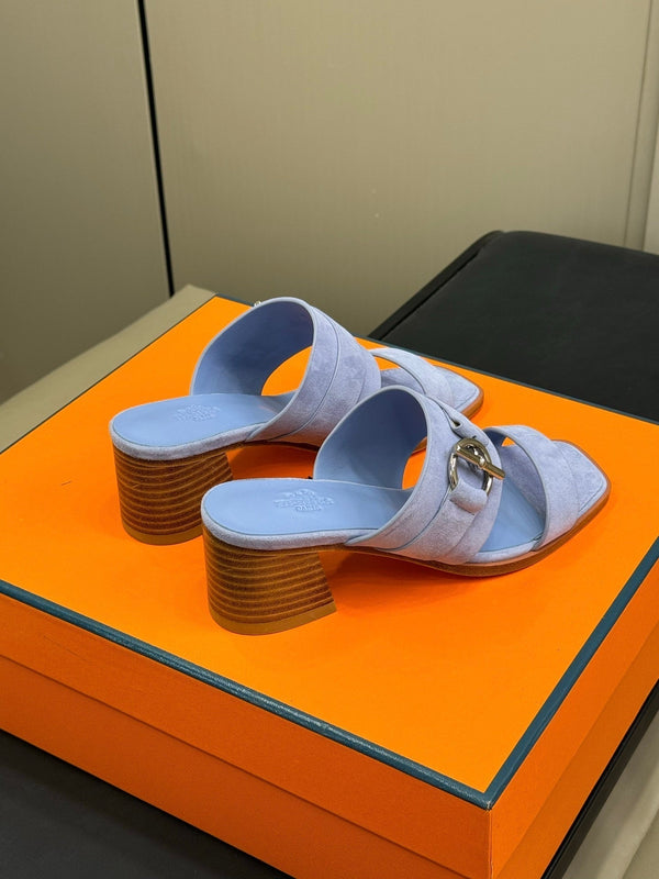 HM Kutecuh Sandals Purple Calfskin 319601