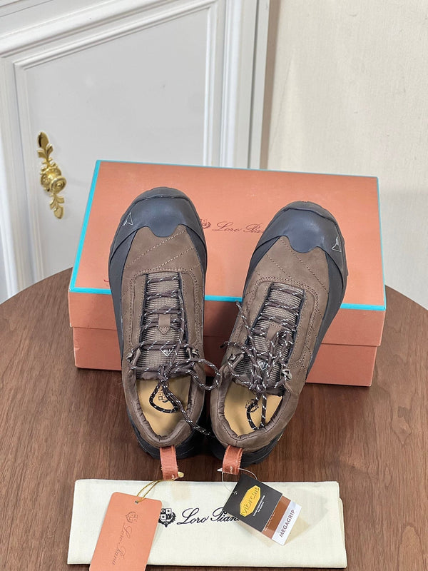 LP KATHARINA SNEAKER LIGHT BROWN AND CHARCOAL SUEDE