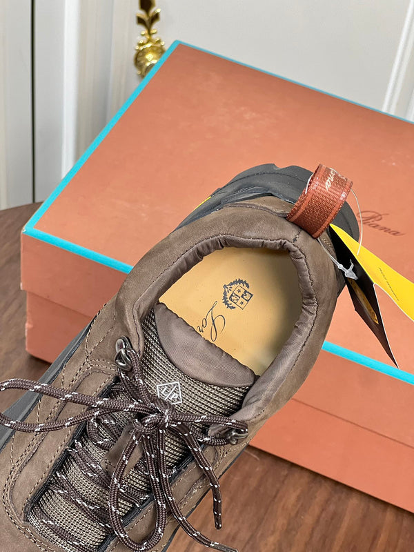 LP KATHARINA SNEAKER LIGHT BROWN AND CHARCOAL SUEDE