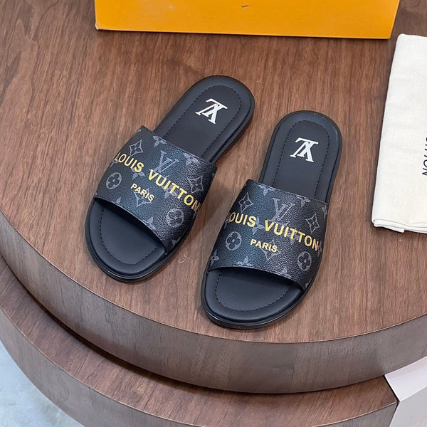 LV OASIS MULE BLACK MONOGRAM CALFSKIN