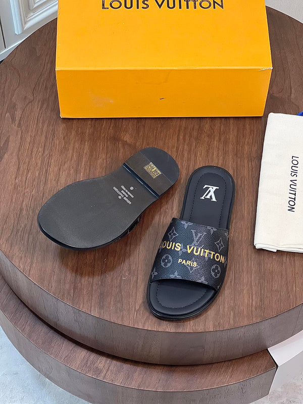 LV OASIS MULE BLACK MONOGRAM CALFSKIN