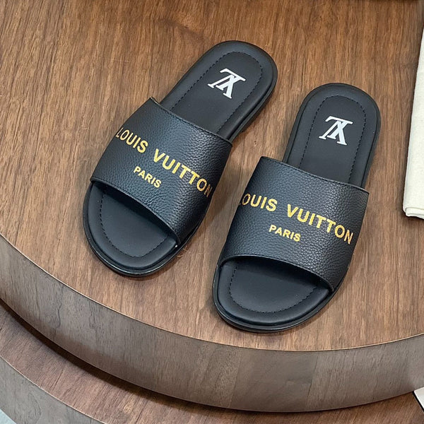 LV OASIS MULE BLACK CALFSKIN