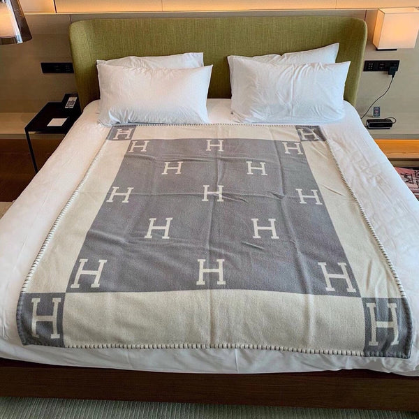 HM Blanket Grey Wool Cashmere