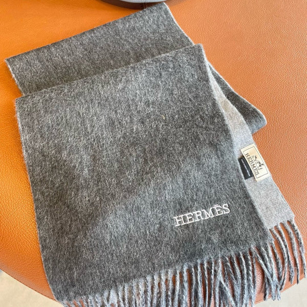 Scarf 180 CM In Grey Mix Light Grey Cashmere