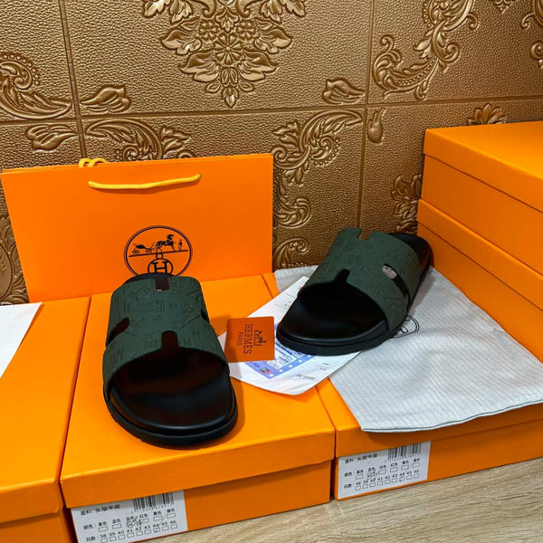 HM IZMIR SLIPPER PEACOCK CALFSKIN