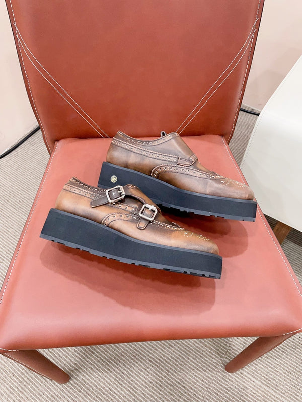 Miu-Church's Loafers raw brown Nubuck Leather