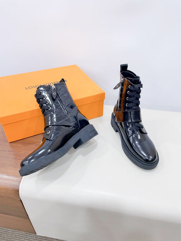 Stivaletto LV Westside in pelle di vitello nera lucida