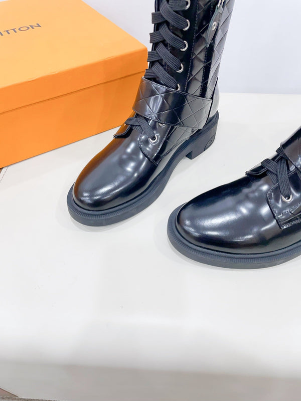 Stivaletto LV Westside in pelle di vitello nera lucida