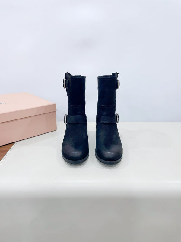 Miu Boots Black Calfskin