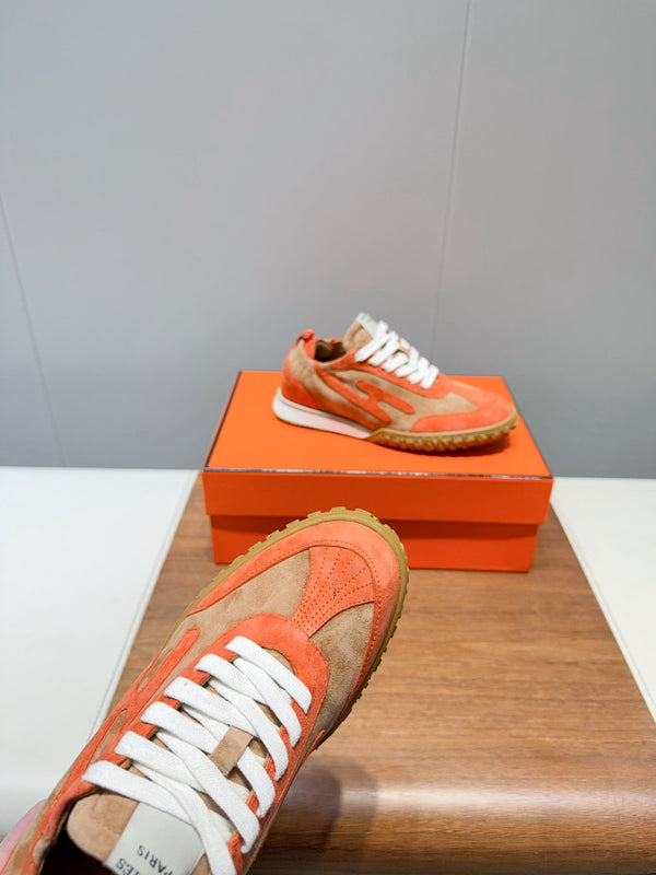 Sneaker HM Jet in pelle scamosciata arancione 317314