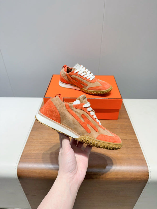 Sneaker HM Jet in pelle scamosciata arancione 317314