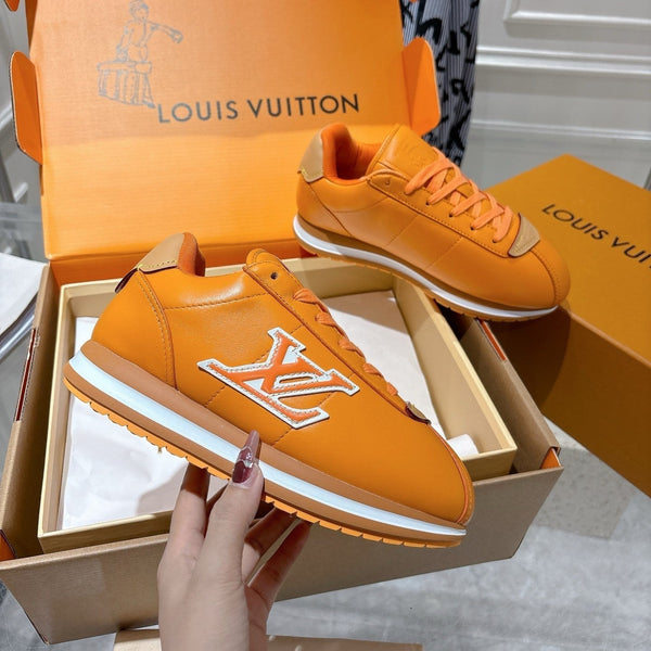 LV BUTTERSOFT Sneaker Marrone Chiaro Pelle Bovina Bianca 476984