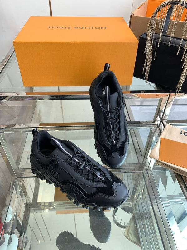 LV Rush Sneaker 40mm Black Cowhide
