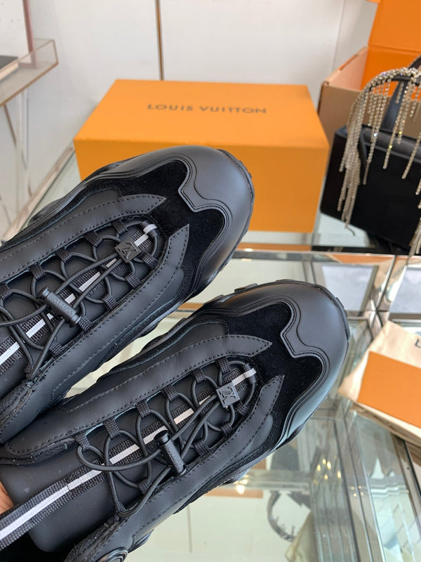 LV Rush Sneaker 40mm Black Cowhide