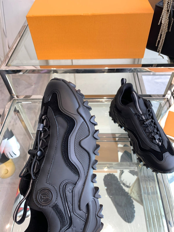 LV Rush Sneaker 40mm Black Cowhide
