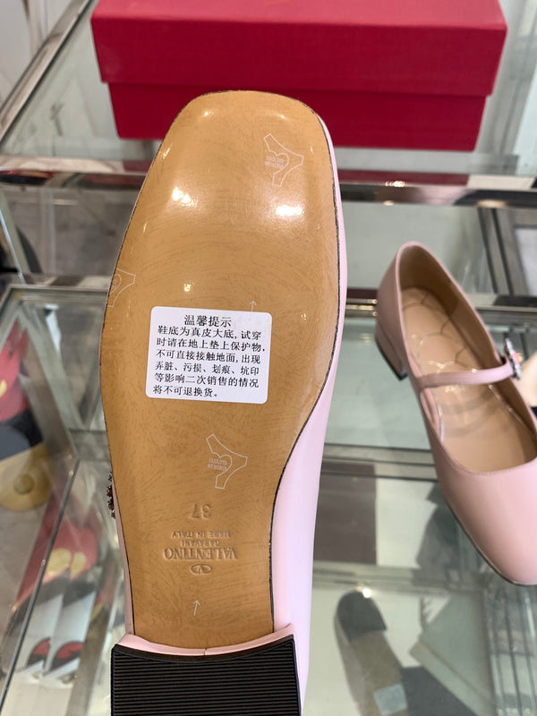 VT 25 Mary Jane Flats Pink Cowhide 292364