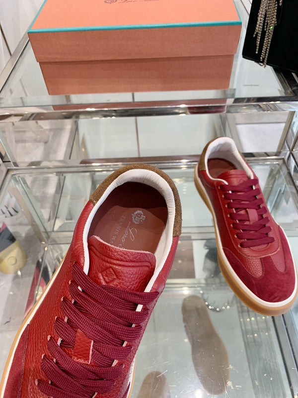 LP Tennis Walk Sneaker Red Suede 307244
