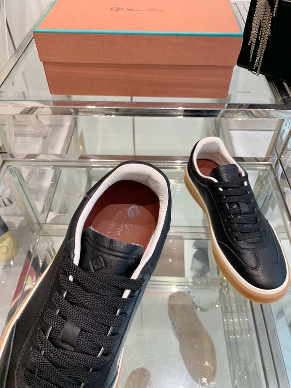LP Tennis Walk Sneaker Black Suede 307247