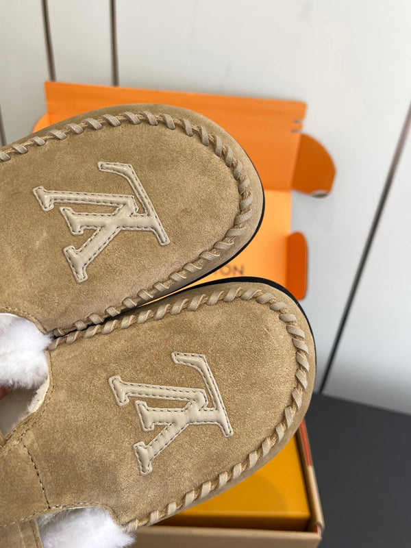 LV Colorado Comfort Mary Jane Loafer Suede & Shearling