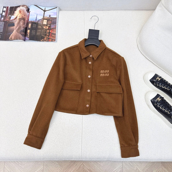 Miu Miu 25 Short Shirt Wool Cotton 588747