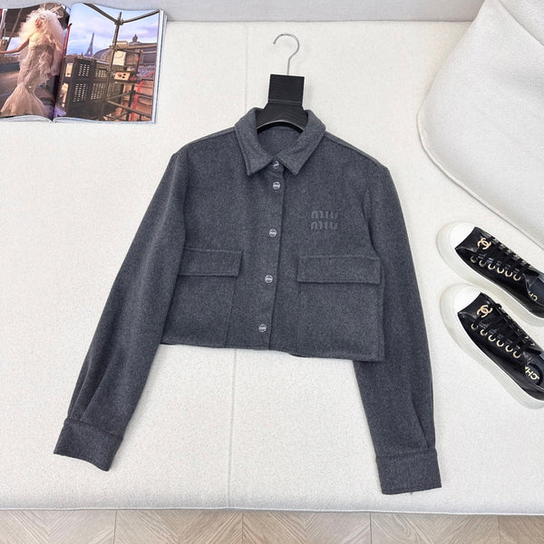 Miu Miu 25 Short Shirt Wool Cotton 588747