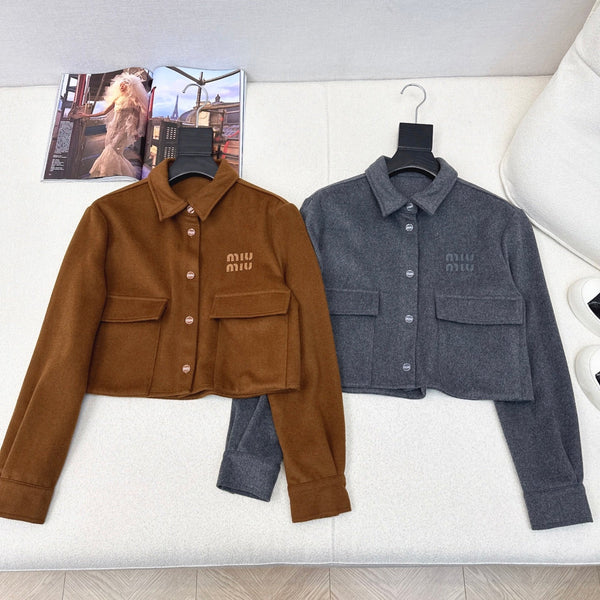 Miu Miu 25 Short Shirt Wool Cotton 588747