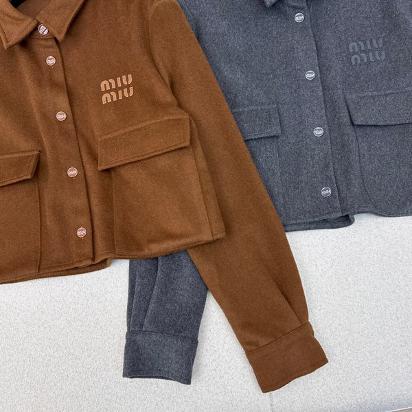 Miu Miu 25 Short Shirt Wool Cotton 588747