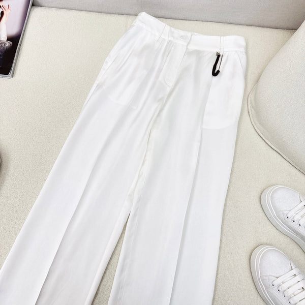 Prada 25 Pant White Acetate 602438
