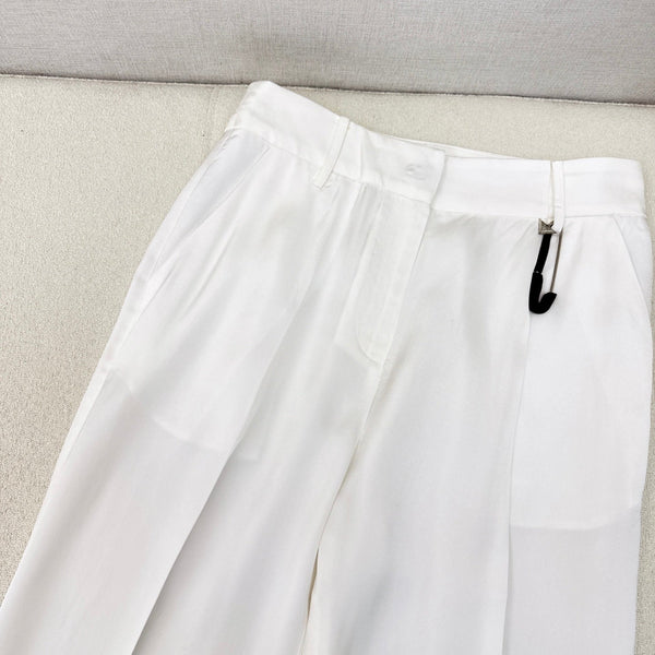 Prada 25 Pant White Acetate 602438