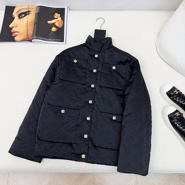 CC 25 Quilted Jacket Black Cotton 295703