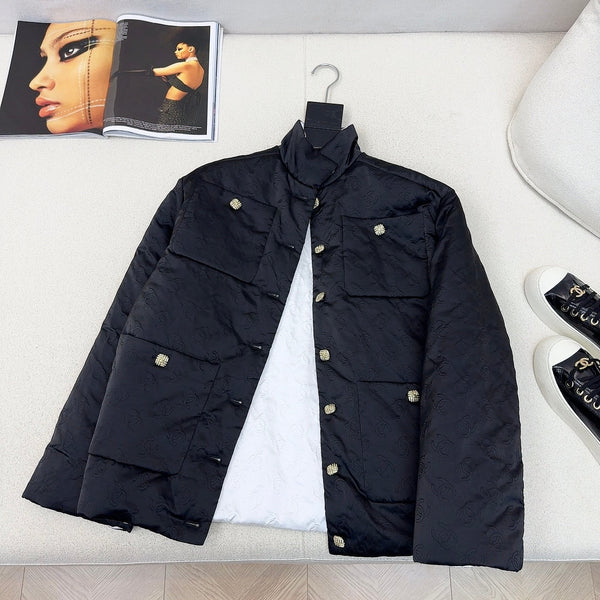 CC 25 Quilted Jacket Black Cotton 295703