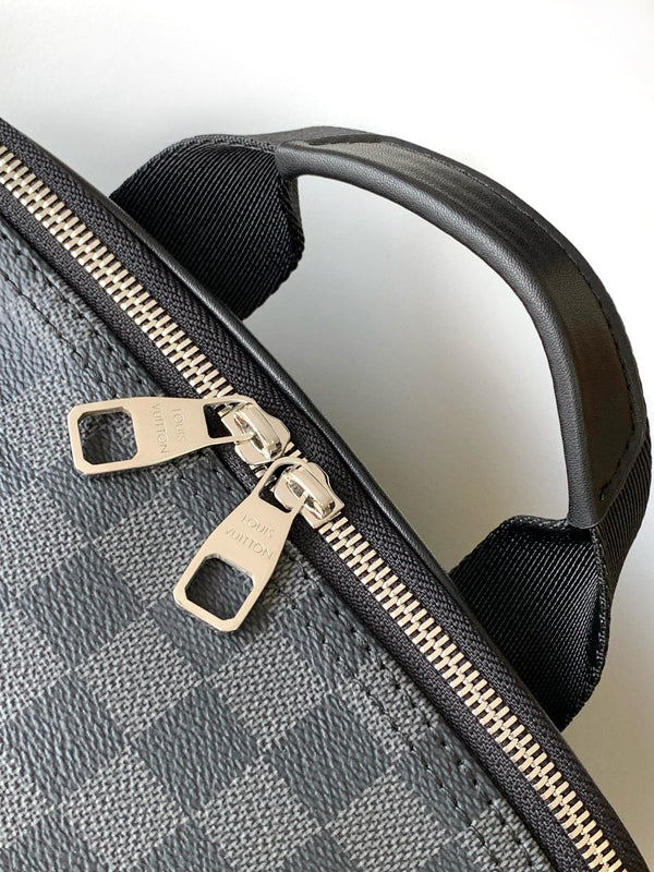 Zaino LV Michael in tela Damier Graphite nera