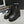 CC 24 Interlocking Logo Combat Boots 100mm Black Lambskin 432652