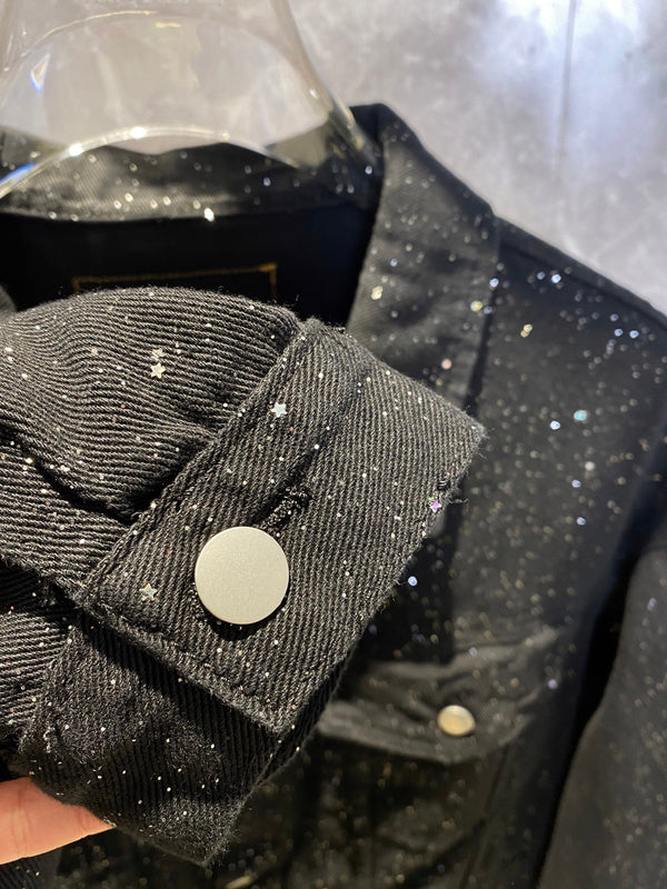 GIACCA IN DENIM NERO LV 239583