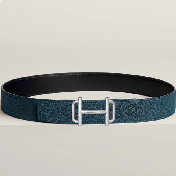 HM Royal Buckle Belt 38mm Prussian blue Leather 187520
