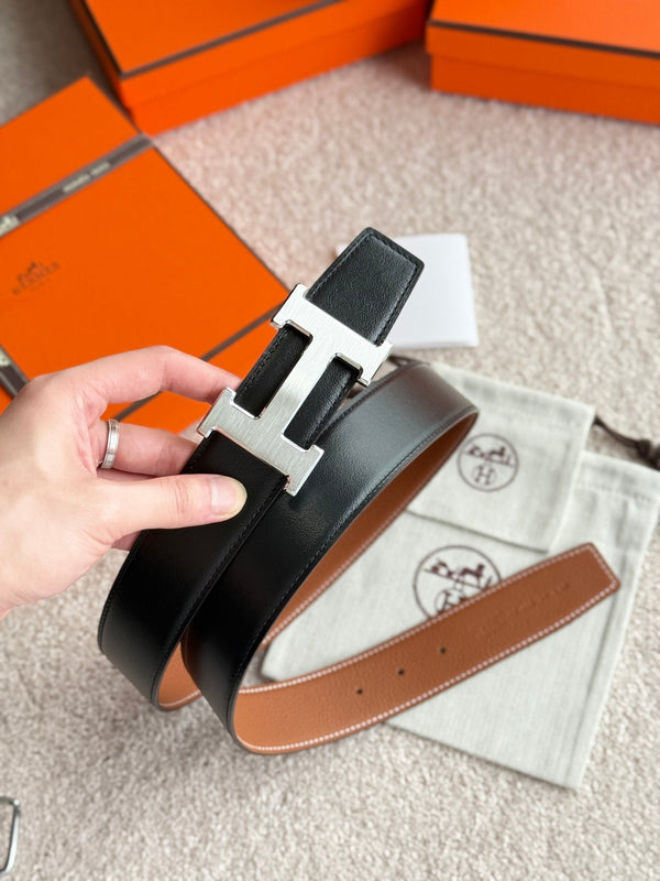 HM H 5382 38mm Belt Black Brown Leather 188232