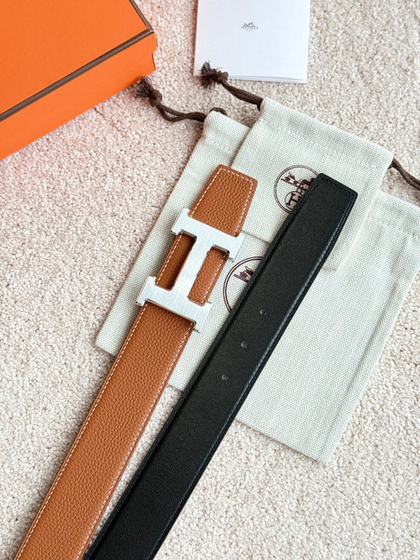 HM H 5382 38mm Belt Black Brown Leather 188232