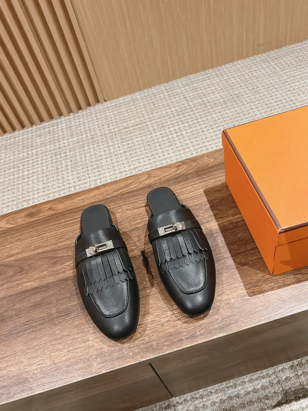 OZ Mule con frange nere