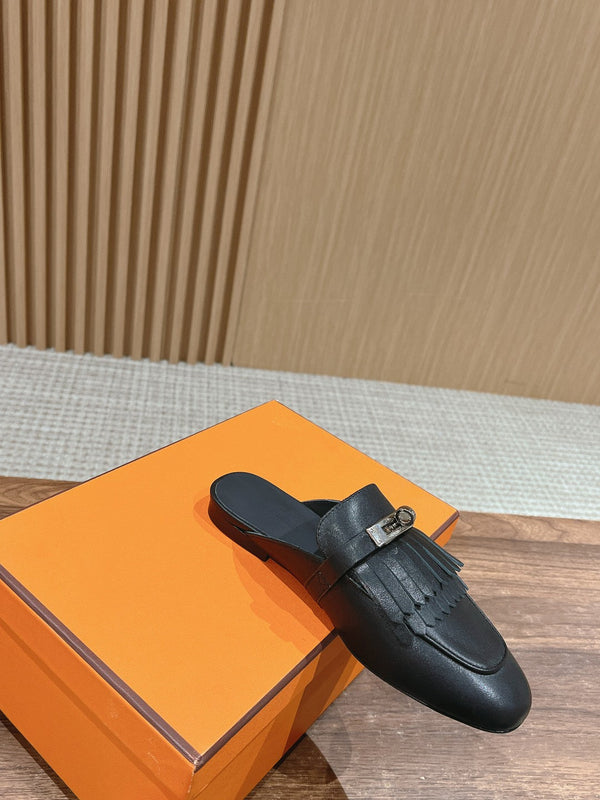 OZ Mule con frange nere