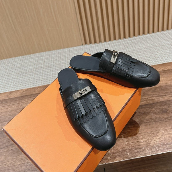 OZ Mule con frange nere