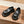 GRAFFITI THICK-SOLED CHEF SHOES IN BLACK RUBBER